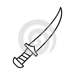 Sword Isolated Vector icon that can be easily modified or edited