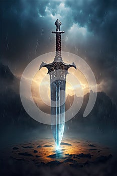 The Sword of Mercy (AIhurian Legend) Generative AI