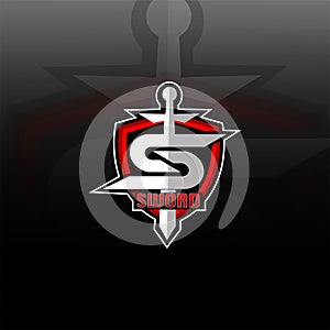 Sword and shield logo gaming photo