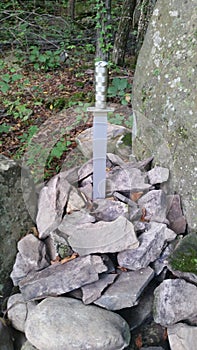 Sword in the stone geocache