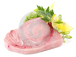 Swordfish Steak raw photo