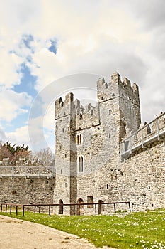 Swords Castle Is A Historic building That Is Located in Swords, Dublin, Ireland. Travel place landmark.