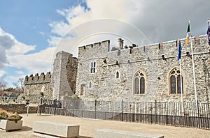 Swords Castle Is A Historic building That Is Located in Swords, Dublin, Ireland. Travel place landmark.