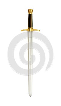 Warrior Sword Realistic Composition