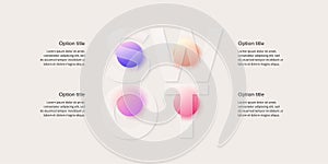 SWOT analysis infographic. Circular corporate strategic planning graphic elements. Company presentation slide template. Vector