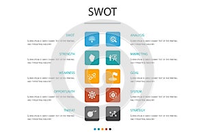 SWOT Infographic 10 option concept