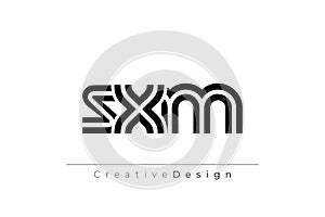 SXM Creative Unique Modern Letter Logo Design