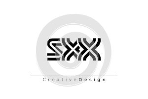 SXX Creative Unique Modern Letter Logo Design