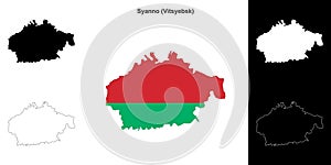Syanno outline map