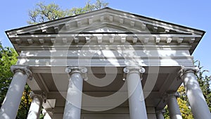 Sybil Temple or Diana Temple in Lazienki Park in Warsaw city, Poland