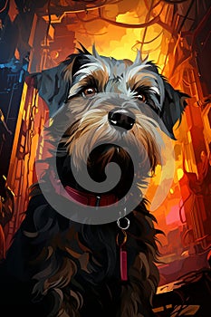 Syd Mead Cyber Canine: Glen of Imaal Terrier photo