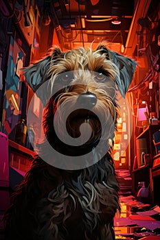 Syd Mead Cyber Canine: Glen of Imaal Terrier photo