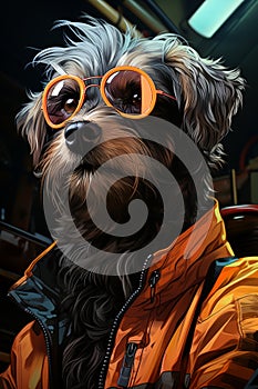 Syd Mead Cyber Canine: Glen of Imaal Terrier photo