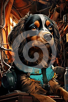 Syd Mead\'s Cyber Canine: English Toy Spaniel photo