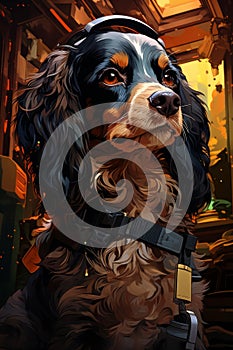 Syd Mead\'s Cyber Canine: English Toy Spaniel photo