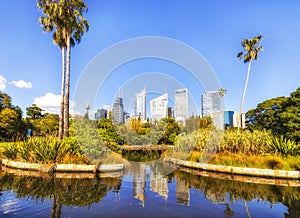 Syd RBG Pond round towers