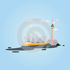 Sydney Australia landmark vector aussie