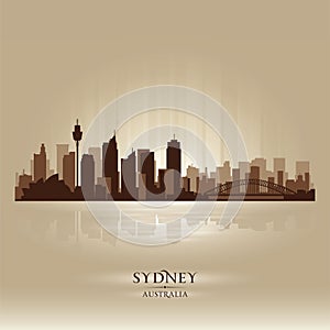 Sydney Australia skyline city silhouette