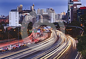 Sydney Cahill CBD close sunset