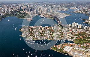 Sydney CBD aerial view - NSW Australia