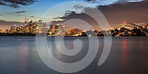 Sydney CBD Cremorne Bridge Panorama