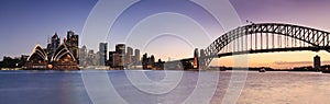 Sydney CBD from Kirribilli Set Panor