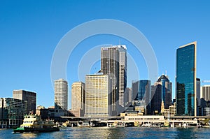 Sydney circular quay in the morning
