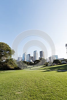 Sydney city, park and CBD