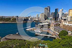 Sydney City Skyline Elevated view