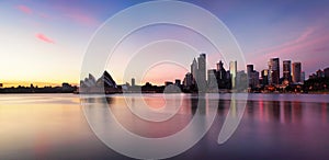 Sydney City Skyline at sunrise