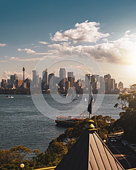 Sydney City skyline view from Taronga Zoo