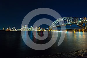 Sydney cityscape at night