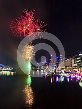 Sydney Darling Harbour Fireworks bunch