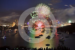 Sydney Firework 2013 Blue Sky