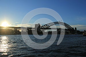 Sydney Harbor Bridge at Sunset photo
