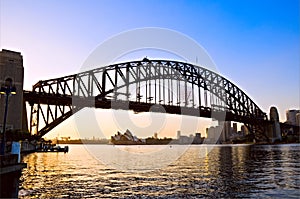 Sydney harbor at dawn