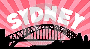 Sydney harbour bridge background