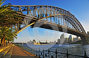 Sydney Harbour Bridge with City Skyline, Sydney Australia