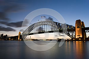 Sydney Harbour Bridge At Dusk