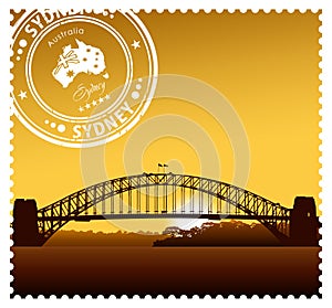 Sydney Harbour Bridge illustration