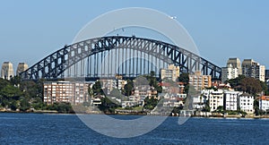 Sydney Harbour bridge with Kirribili