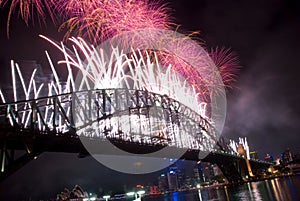 Sydney Harbour Bridge New Year Fireworks