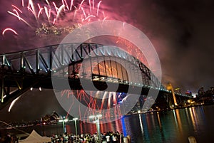 Sydney Harbour Bridge New Year Fireworks