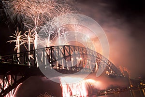 Sydney Harbour Bridge New Year Fireworks