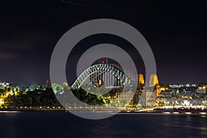 Sydney Harbour Bridge New Years Eve fireworks, colourful NYE fire works Australia