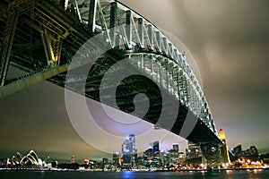 Sydney Harbour Bridge by night