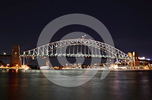 Sydney Harbour Bridge At Night