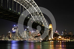 Sydney Harbour Bridge At Night