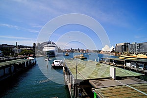 Sydney Harbour Bridge and Opera House, NSW, Australia