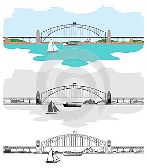 Sydney Harbour Bridge and others Australian symbols